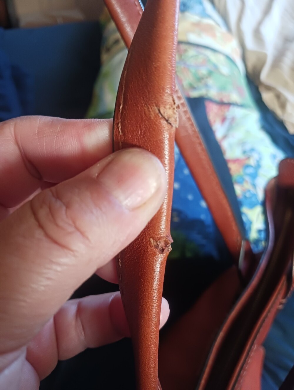 LAST CALL Frye Chestnut Brown Leather Satchel Tote - Picture 13 of 15